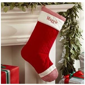 Lot 5 NWT Pottery Barn Velvet Stockings